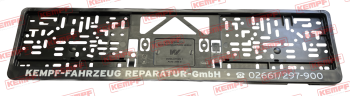 24541 Kennzeichenunterlage mit KEMPF Aufdruck